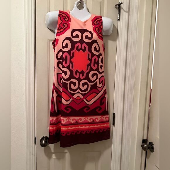 ARYEH various Pinks , dark purple Dress small - Picture 1 of 7